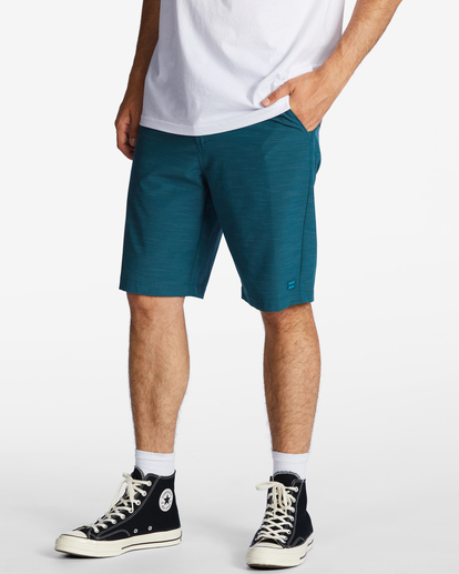 0 Crossfire Slub Submersible Shorts 21" Blue ABYWS00111 Billabong