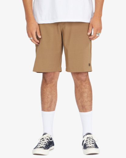 0 Crossfire Slub Submersible Shorts 21" Brown ABYWS00111 Billabong