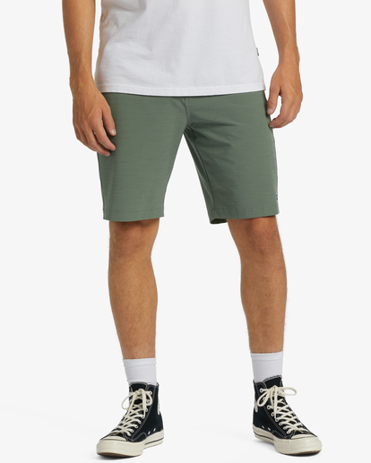 0 Crossfire Slub Submersible Shorts 21" Green ABYWS00111 Billabong