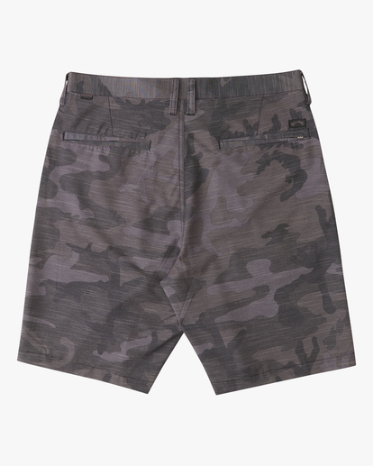 1 Crossfire Slub Camo Submersible Shorts 21" Black ABYWS00114 Billabong