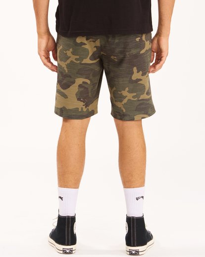 5 Crossfire Slub Camo Submersible Shorts 21" Green ABYWS00114 Billabong