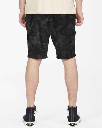 5 Crossfire Elastic Waist Submersible Shorts 18" Black ABYWS00140 Billabong