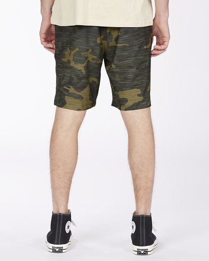 5 Crossfire Elastic Waist Submersible Shorts 18" Green ABYWS00140 Billabong