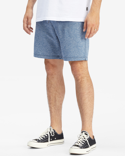 3 A/Div Surftrek Sweatshorts 18" Blue ABYWS00142 Billabong