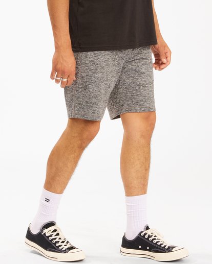 4 A/Div Surftrek Sweatshorts 18" Grey ABYWS00142 Billabong