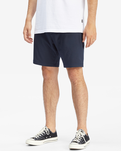 3 A/Div Surftrek Sweatshorts 18" Blue ABYWS00142 Billabong