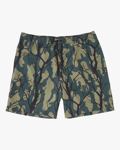 0 A/Div Surftrek Elastic Waist Shorts 17" Green ABYWS00155 Billabong