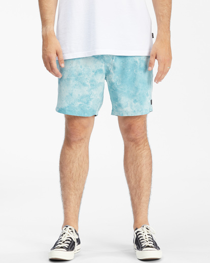 2 A/Div Surftrek Elastic Waist Shorts 17" White ABYWS00155 Billabong