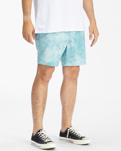 4 A/Div Surftrek Elastic Waist Shorts 17" White ABYWS00155 Billabong