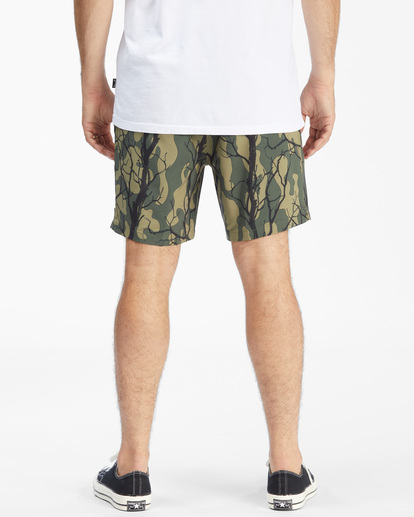 5 A/Div Surftrek Elastic Waist Shorts 17" Green ABYWS00155 Billabong