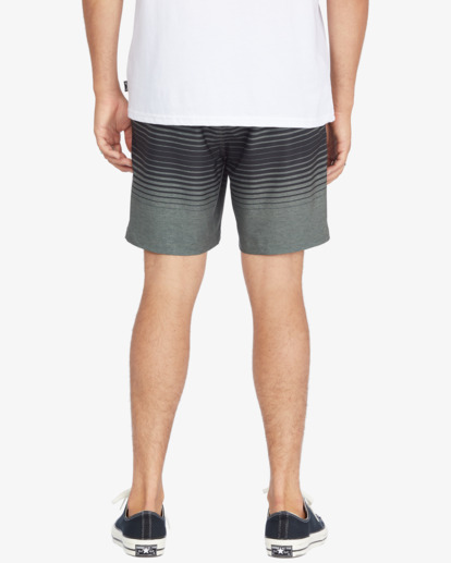 4 A/Div Surftrek Elastic Waist Shorts 17" Green ABYWS00155 Billabong