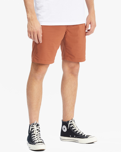 2 A/Div Surftrek Journey Shorts 20" Red ABYWS00166 Billabong
