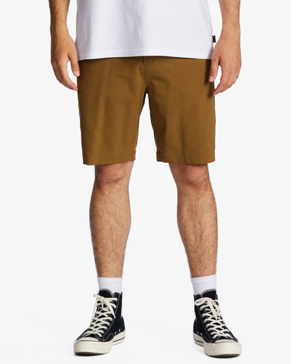 0 A/Div Surftrek Journey Shorts 20" Brown ABYWS00166 Billabong