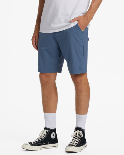 1 A/Div Surftrek Journey Shorts 20" Blue ABYWS00166 Billabong