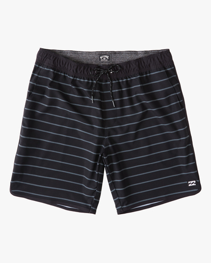 4 Crossfire Elastic '73 Submersible Shorts 18" Black ABYWS00178 Billabong