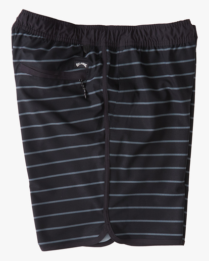 6 Crossfire Elastic '73 Submersible Shorts 18" Black ABYWS00178 Billabong