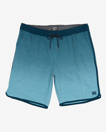 3 Crossfire Elastic '73 Submersible Shorts 18" Blue ABYWS00178 Billabong