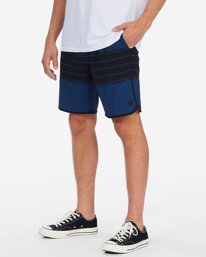 5 Crossfire Elastic '73 Submersible Shorts 18" Blue ABYWS00178 Billabong