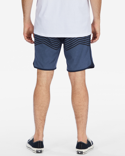 2 Crossfire Elastic '73 Submersible Shorts 18" Blue ABYWS00178 Billabong