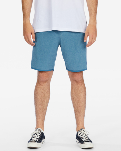 0 Crossfire Elastic '73 Submersible Shorts 18" Blue ABYWS00178 Billabong