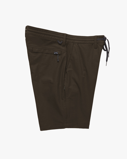 2 A/Div Surftrek Plus Organic Elastic Waist Shorts 19" Brown ABYWS00185 Billabong