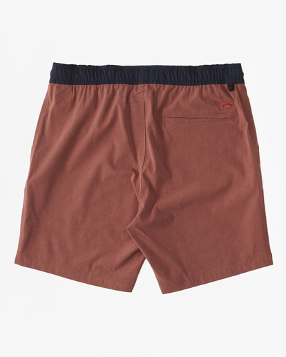 4 Crossfire Elastic Waist Submersible Shorts 18" Red ABYWS00190 Billabong