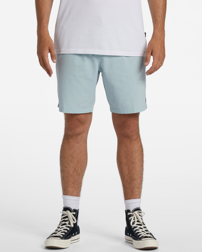 0 Crossfire Elastic Waist Submersible Shorts 18" Blue ABYWS00190 Billabong