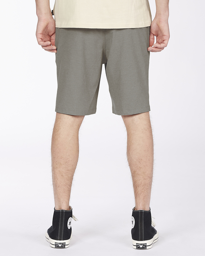 3 Crossfire Elastic Waist Submersible Shorts 18" Grey ABYWS00190 Billabong