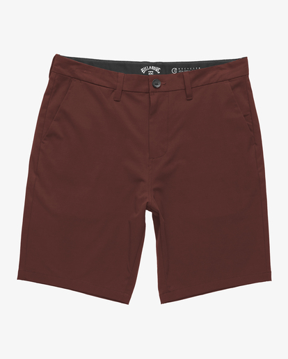 5 Crossfire Solid Submersible Shorts 20" Red ABYWS00195 Billabong