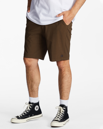 1 Crossfire Solid Submersible Shorts 20" Brown ABYWS00195 Billabong