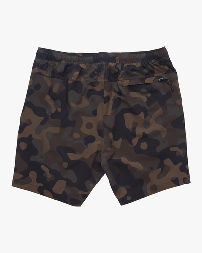 5 A/Div Surftrek Elastic Waist Shorts 17" Green ABYWS00196 Billabong