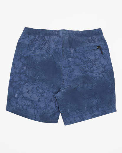 8 A/Div Surftrek Elastic Waist Shorts 17" Blue ABYWS00196 Billabong
