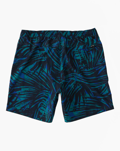 6 A/Div Surftrek Elastic Shorts 17" Blue ABYWS00196 Billabong