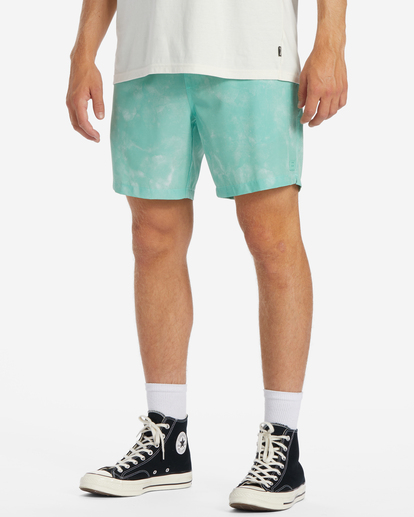 1 A/Div Surftrek Elastic Shorts 17" Green ABYWS00196 Billabong