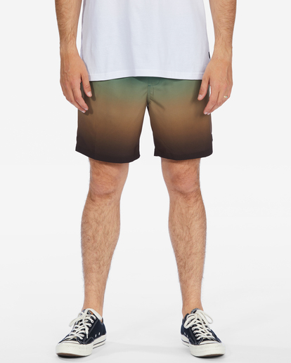 0 A/Div Surftrek Elastic Waist Shorts 17" Multicolor ABYWS00196 Billabong