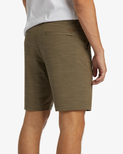 4 Crossfire Slub Submersible 19" Shorts Brown ABYWS00199 Billabong