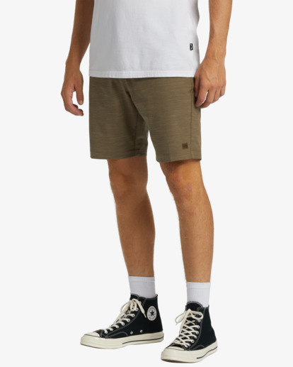 1 Crossfire Slub Submersible 19" Shorts Brown ABYWS00199 Billabong