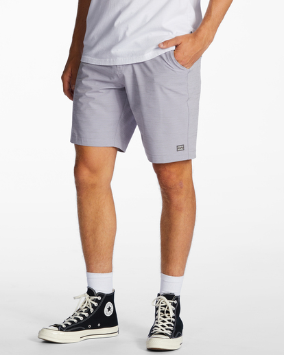 1 Crossfire Slub Submersible 19" Shorts Grey ABYWS00199 Billabong