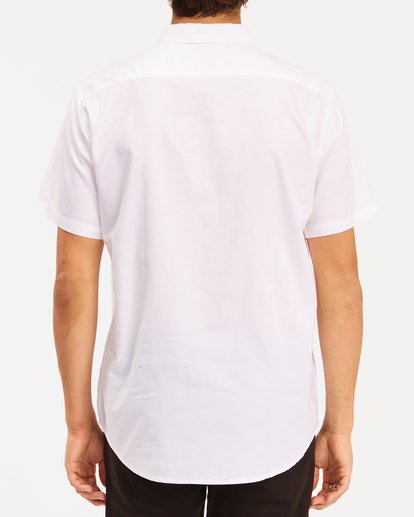 3 All Day Short Sleeve Shirt White ABYWT00110 Billabong