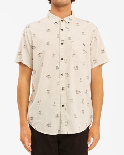 0 Sundays Mini Short Sleeve Shirt Beige ABYWT00112 Billabong