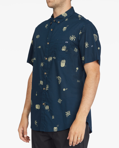 1 Sundays Mini Short Sleeve Shirt Blue ABYWT00112 Billabong