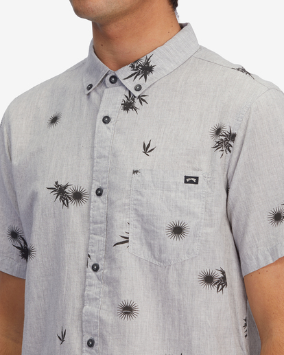 4 Sundays Mini Short Sleeve Shirt Grey ABYWT00112 Billabong