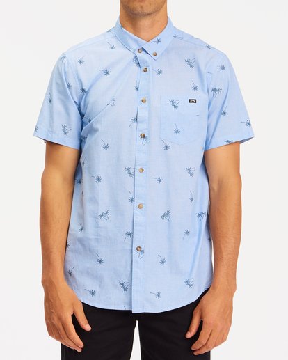 0 Sundays Mini Short Sleeve Shirt Blue ABYWT00112 Billabong