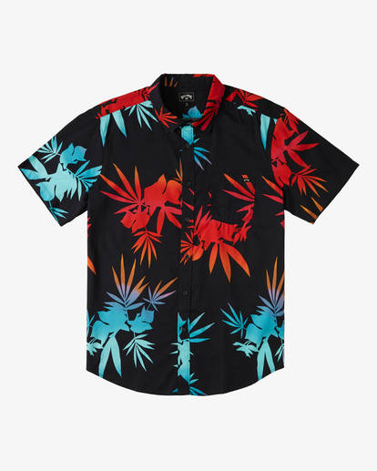 5 Sundays Floral Short Sleeve Shirt Black ABYWT00113 Billabong