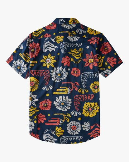 8 Sundays Floral Short Sleeve Shirt Brown ABYWT00113 Billabong