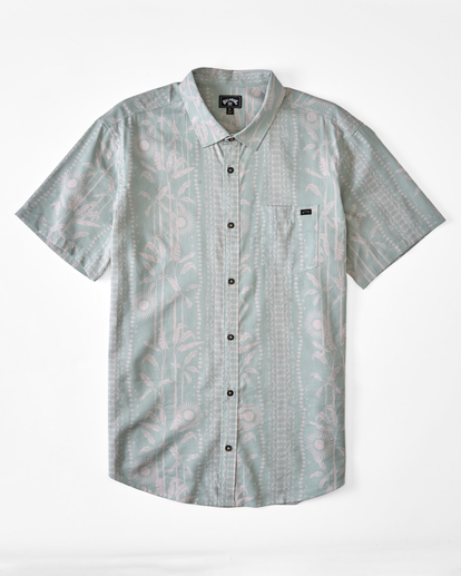 4 Sundays Floral Short Sleeve Shirt Green ABYWT00113 Billabong
