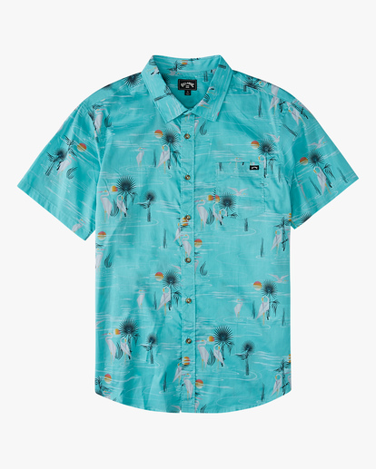 4 Sundays Floral Short Sleeve Shirt Grey ABYWT00113 Billabong