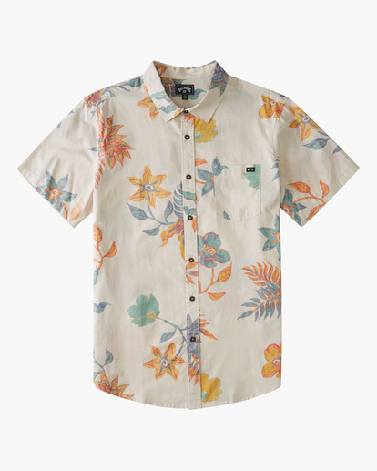 6 Sundays Floral Short Sleeve Shirt Beige ABYWT00113 Billabong