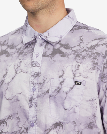 3 Sundays Floral Short Sleeve Shirt Purple ABYWT00113 Billabong