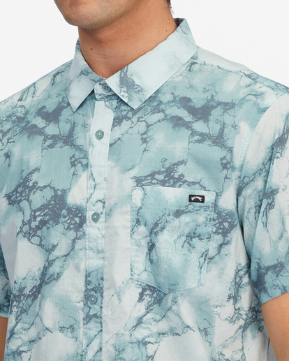 3 Sundays Floral Short Sleeve Shirt Blue ABYWT00113 Billabong